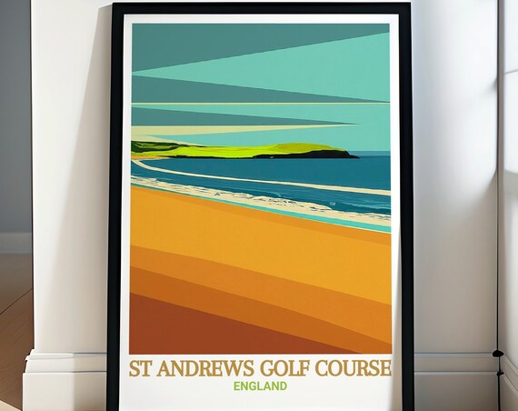 St Andrews Golf Course Travel Posters West Sands Beach Art Prints St Andrews Golf Course Stunning Art