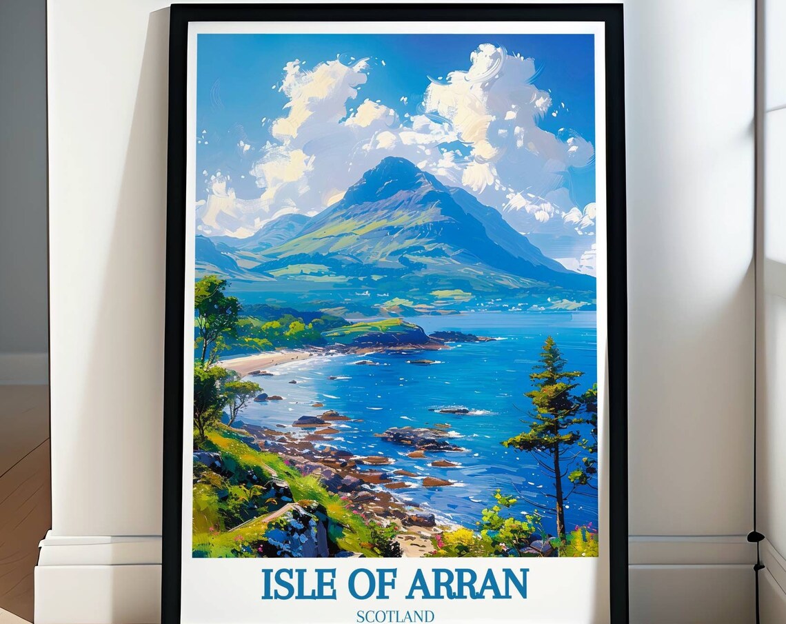Isle Of Arran Travel Poster, Scotland Art Print