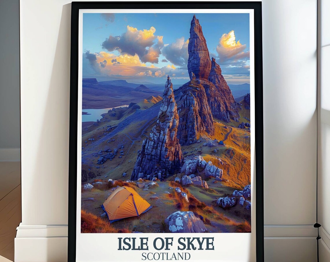 Isle of Skye Scotland Old Man of Storr Golden Sunset Tent Poster
