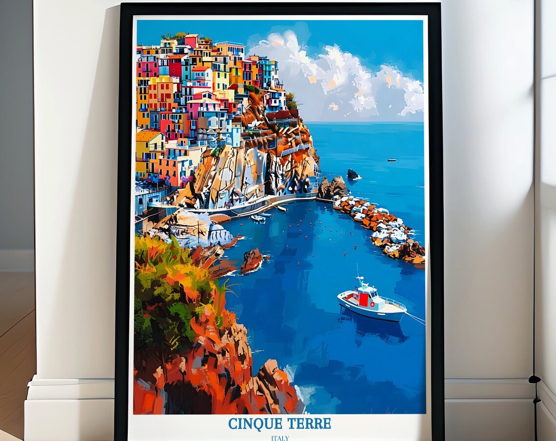 Manarola Colorful Cliffside Village Cinque Terre Italy Poster