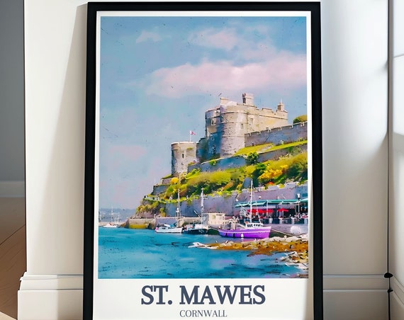 St Mawes Art Art Of St Mawes Castle And Harbour In Cornwall Cornwall Prints Featuring St Mawes Castle And Harbour