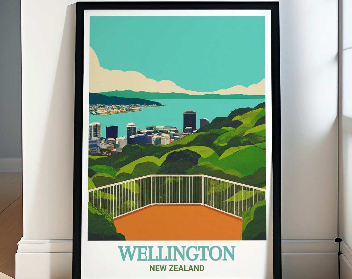 Mount Victoria Lookout Wellington Harbor City Skyline Poster