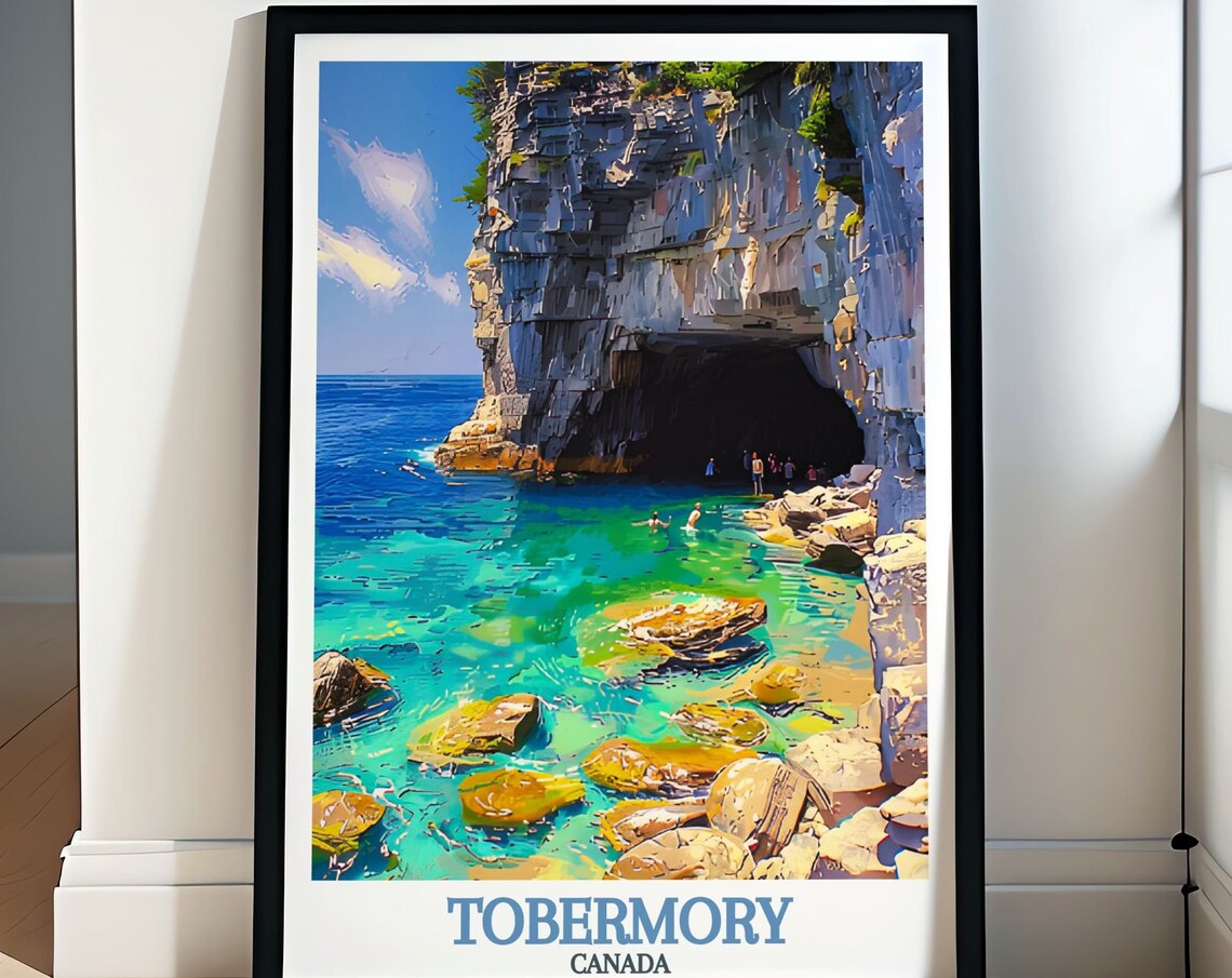 Tobermory Bruce Peninsula National Park Travel Poster