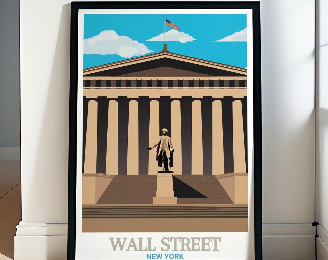 Wall Street Travel Print Federal Hall Wall Street Poster Collection Wall Street Decor And Federal Hall Art Prints Federal Hall Posters
