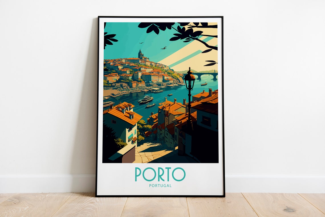 Porto Travel Print Wall Art Porto Portugal Wall Hanging Home Decoration Porto Portugal Gift Art Lovers Wall Art Print Porto Portugal Art