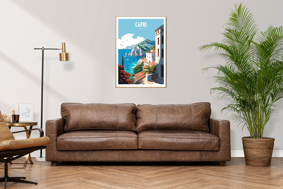 Capri Travel Poster, Europe Place Wall Decor - Image 2