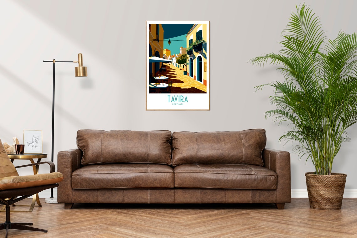Tavira Travel Print Wall Art Tavira Portugal Wall Hanging Home Decoration Tavira Portugal Gift Art Lovers Art Tavira Wall Decor Travel Art - Image 3