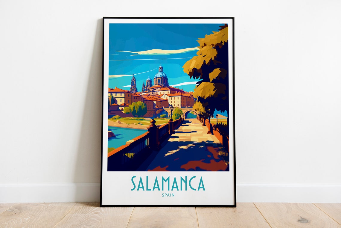 Salamanca Travel Print Wall Art Salamanca Spain Wall Hanging Home Decoration Salamanca Spain Gift Art Lovers Art Salamanca Wall Decor Art