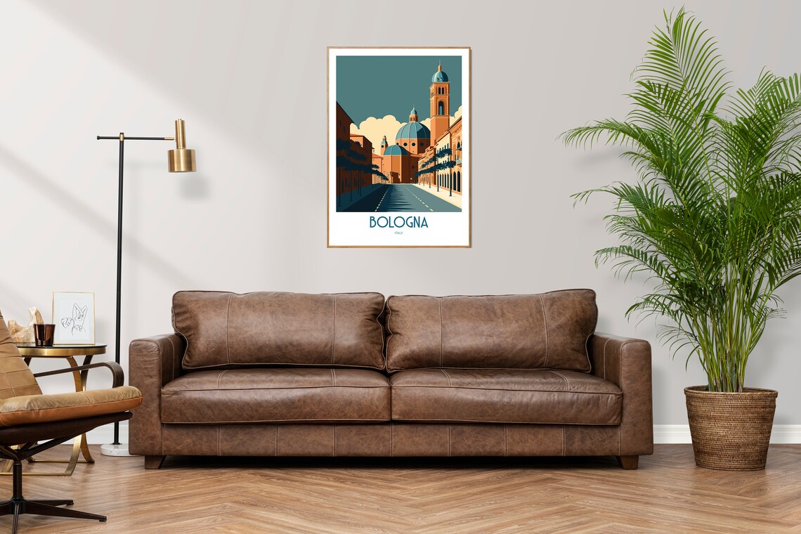 Bologna Italy Travel Poster, Italian City Art - Image 2