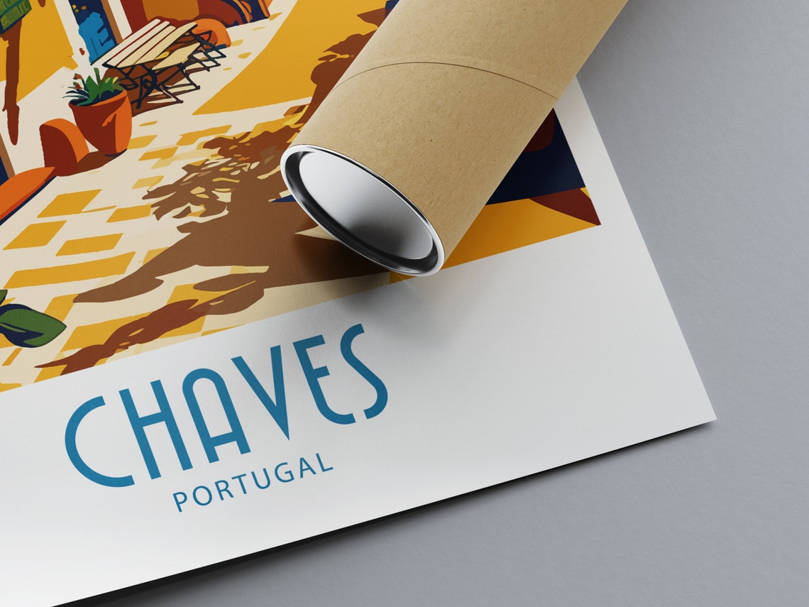 Chaves Travel Print Wall Art Chaves Portugal Wall Hanging Home Decoration Chaves Portugal Gift Art Lovers Wall Art Print Chaves Portugal - Image 3