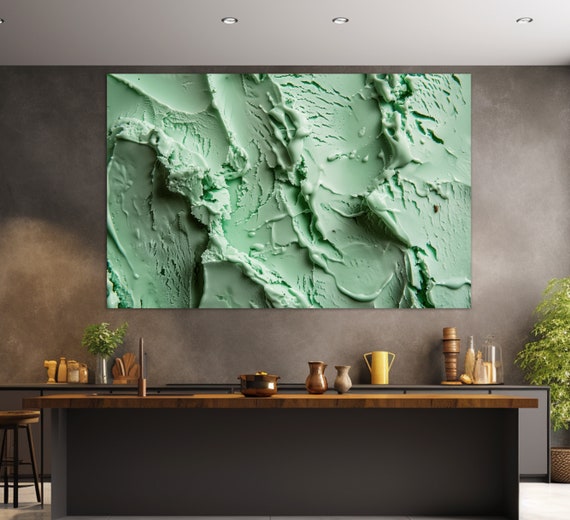 Ice Cream Wall Art Pistachio Ice Cream Print Ice Cream Poster Ice Cream Shop Wall Decor Kitchen Wall Art