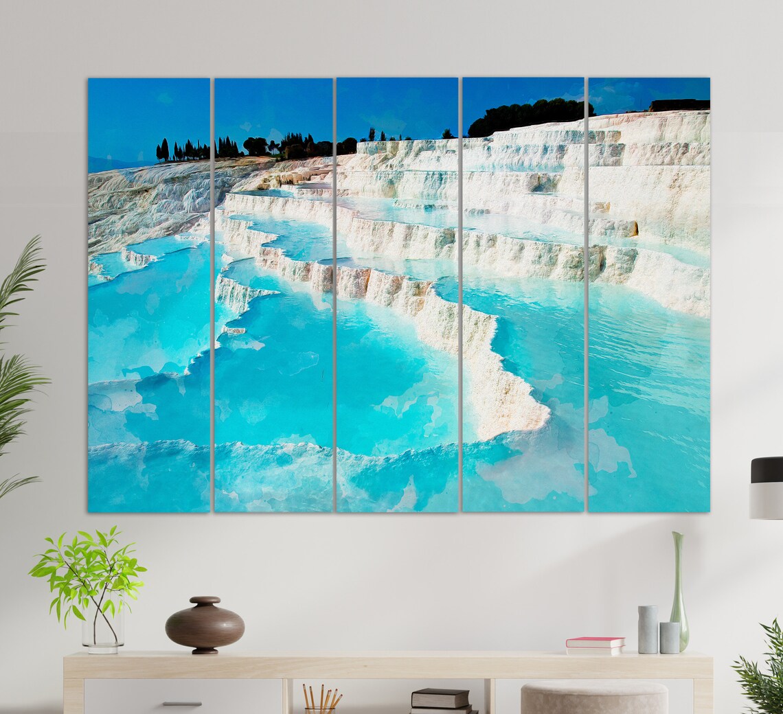 Pamukkale, Turkey Travel Poster, Wall Art Print - Image 2