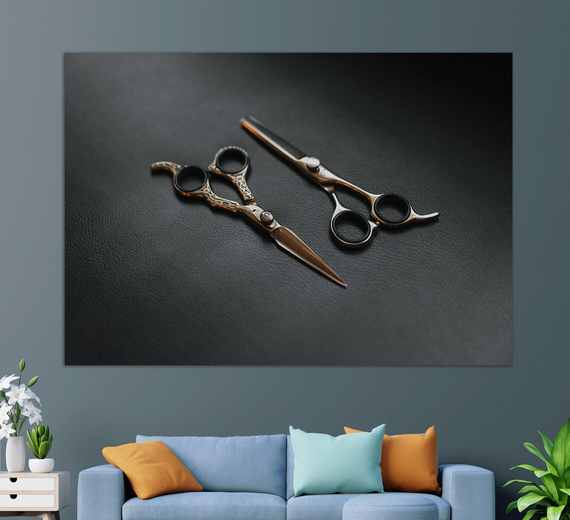 Minimalist Barbershop Art Print, Barber Gift