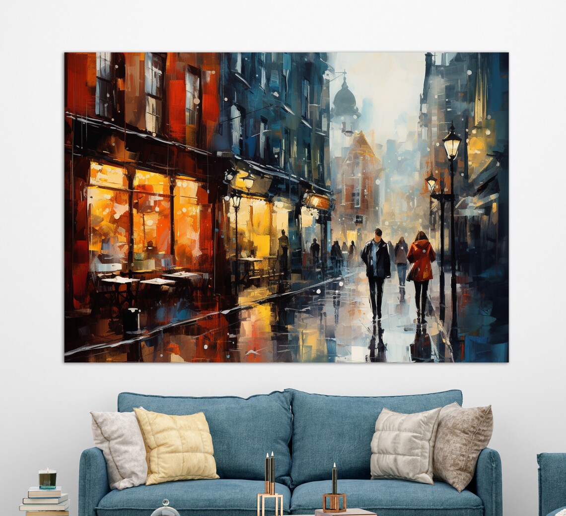 Dublin Street Art Print, Ireland Travel Poster