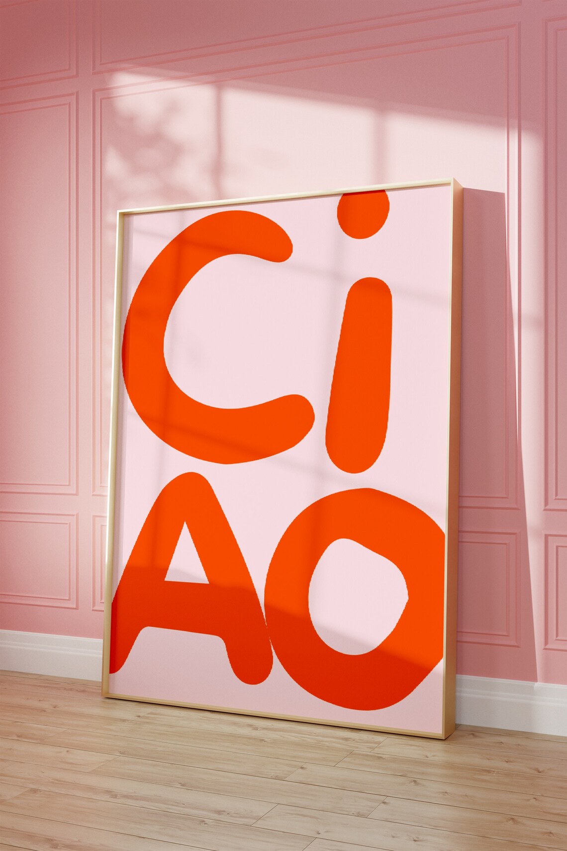 Ciao Typography Art Print, Bauhaus Decor - Image 2