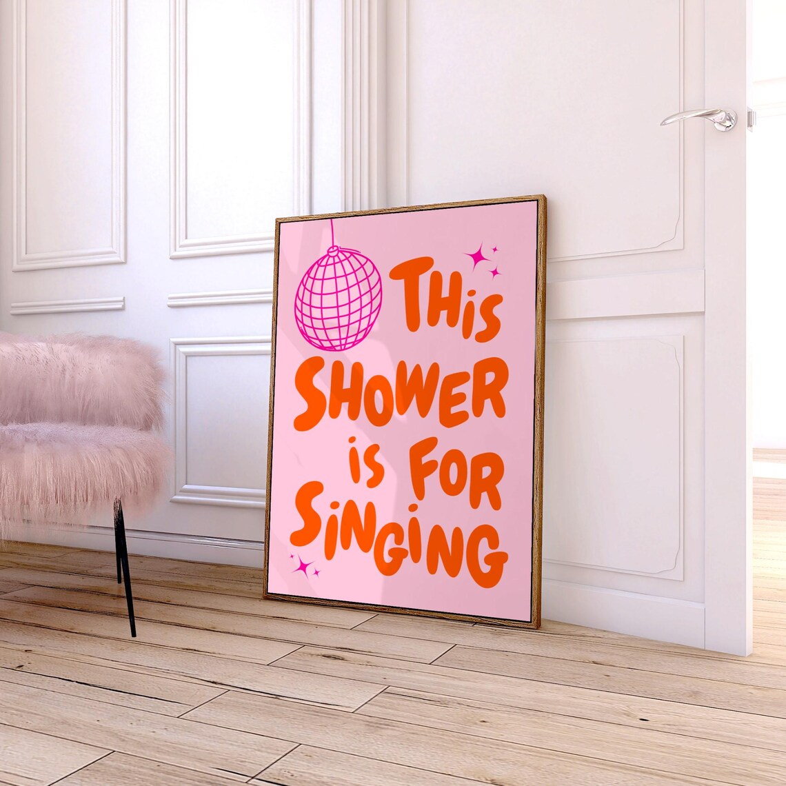 This Shower Is For Singing, Funny Bathroom Decor - Image 2