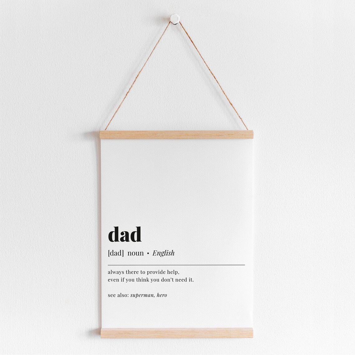 Dad Definition Funny Fathers Day Art Print - Image 5