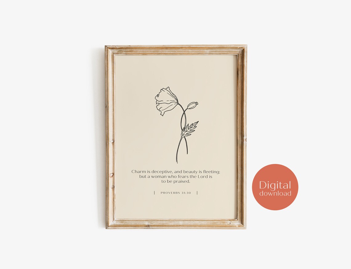 Proverbs 31 Scripture Print for Women and Mum - Image 4