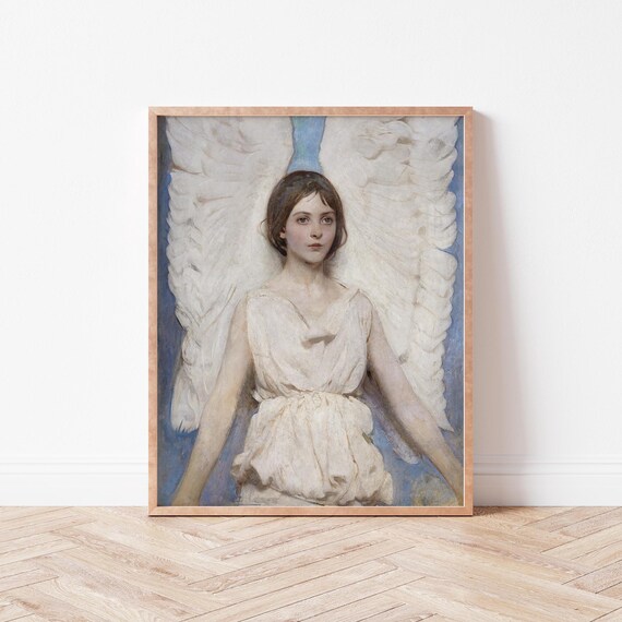 Abbott Thayer Angel With White Wings Classic Religious Art Print