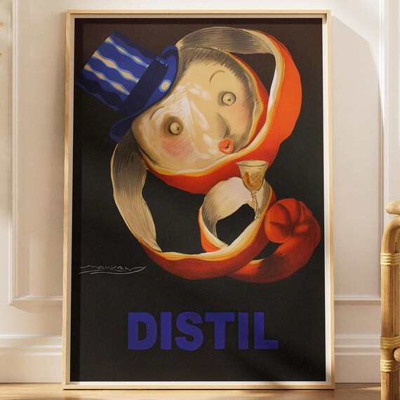 Vintage Italian Distil Drink Advertisement by Achille Mauzan Poster