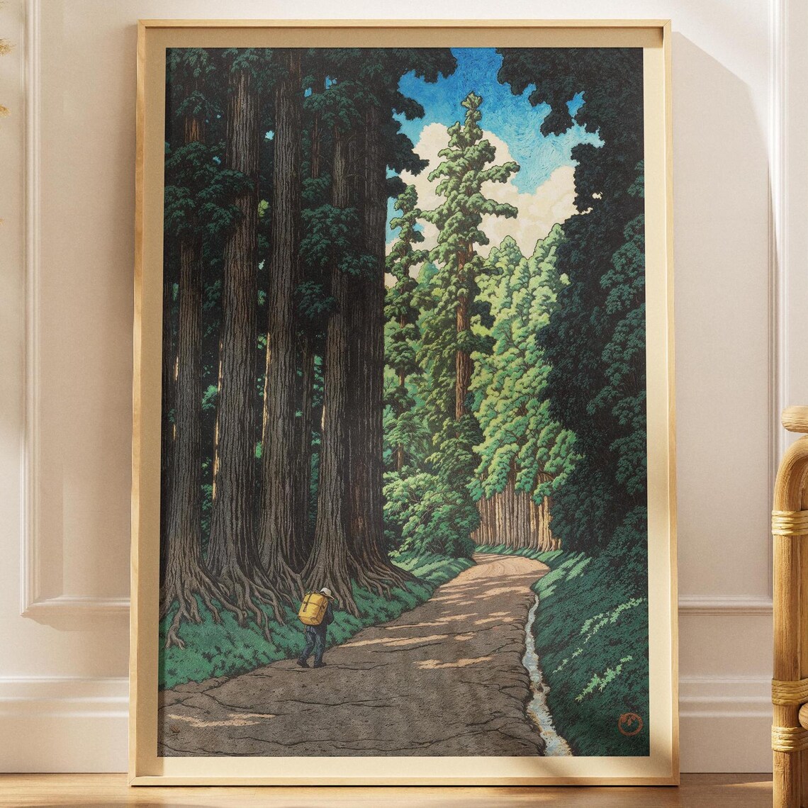 Road To Nikko By Kawase Hasui, Vintage Travel Poster