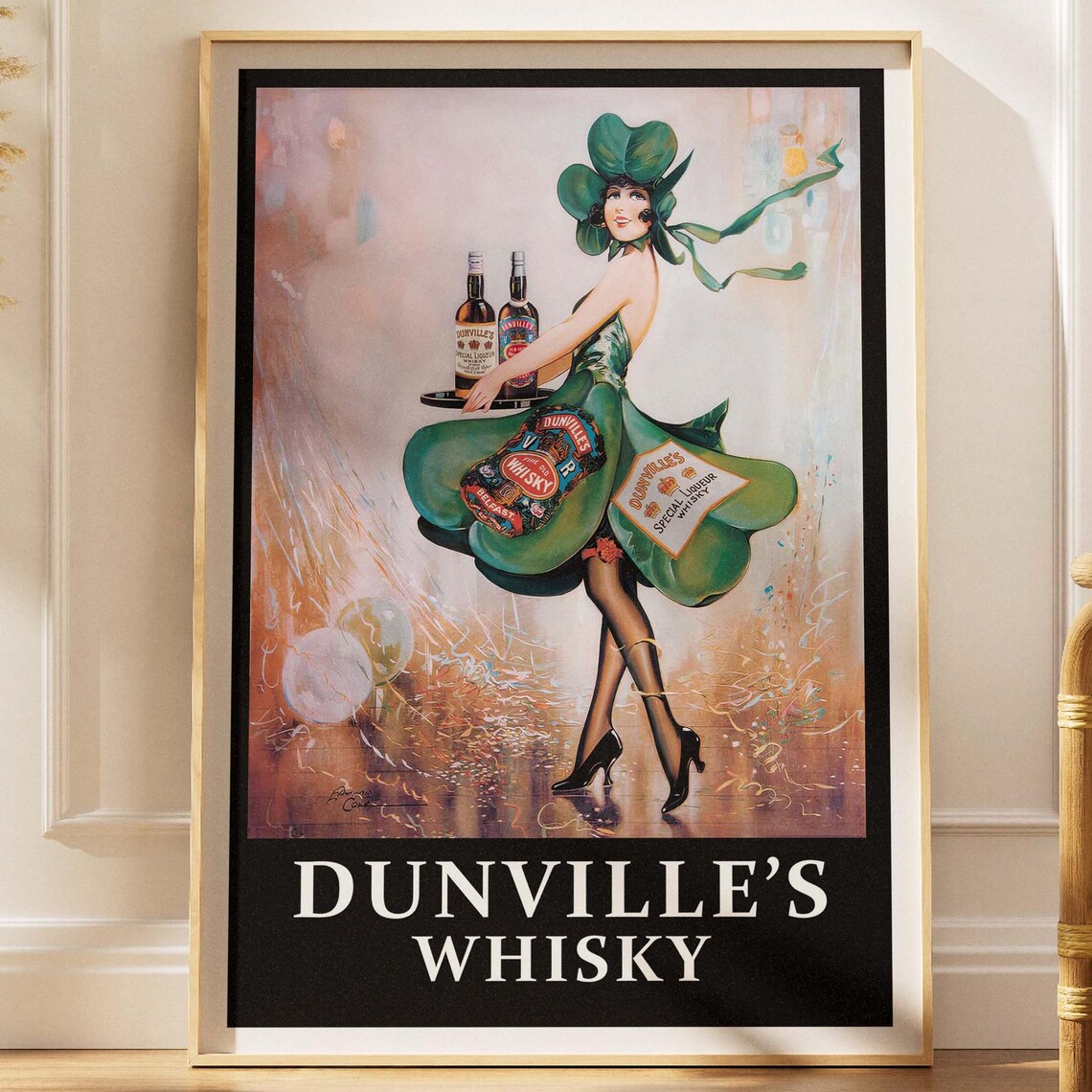 Dunvilles Irish Whiskey Vintage Bar Pub Decor, Poster