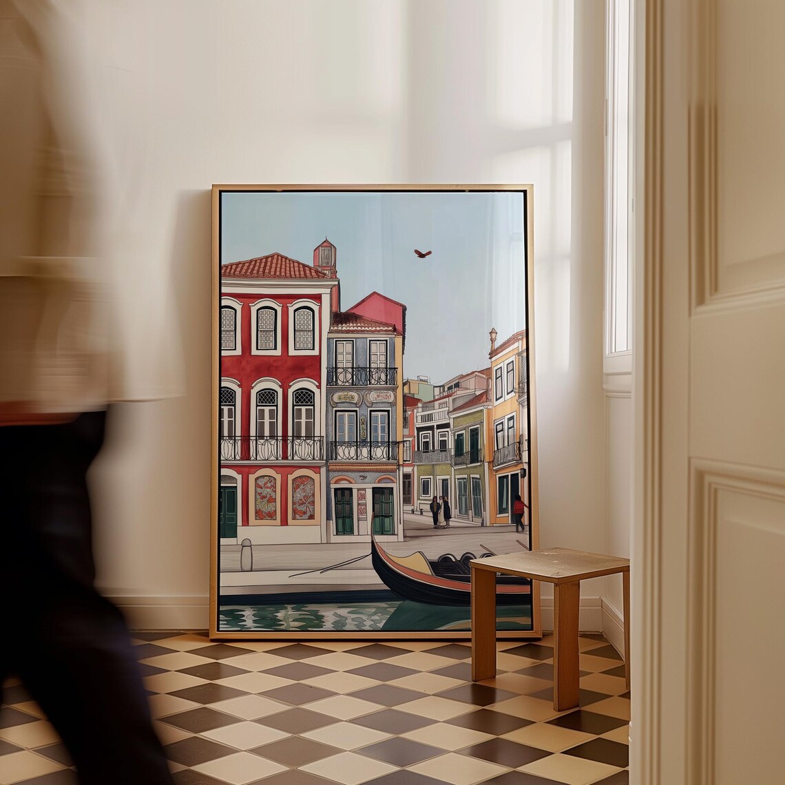 Aveiro, Portugal Watercolor Cityscape Travel Poster - Image 2