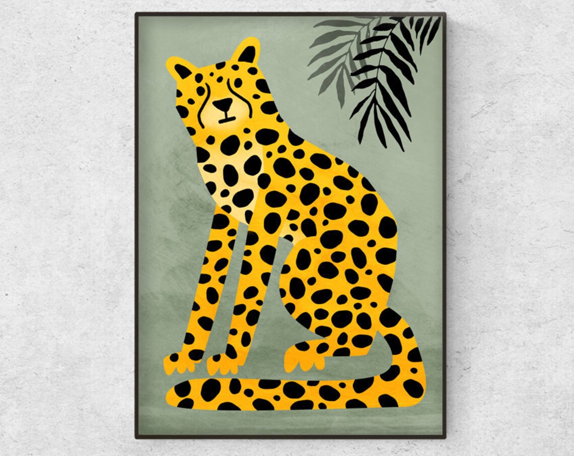 Cheetah Wild Cat Art Print, Wild Animal Decor - Image 4