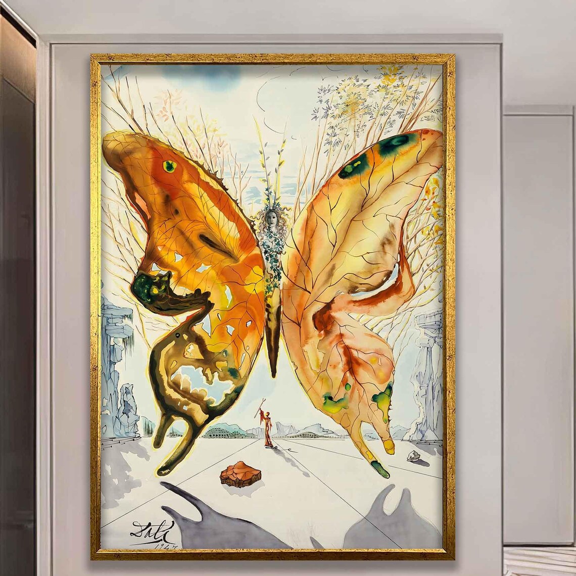 Salvador Dali Venus Butterfly Famous Iconic Surrealism Art Print