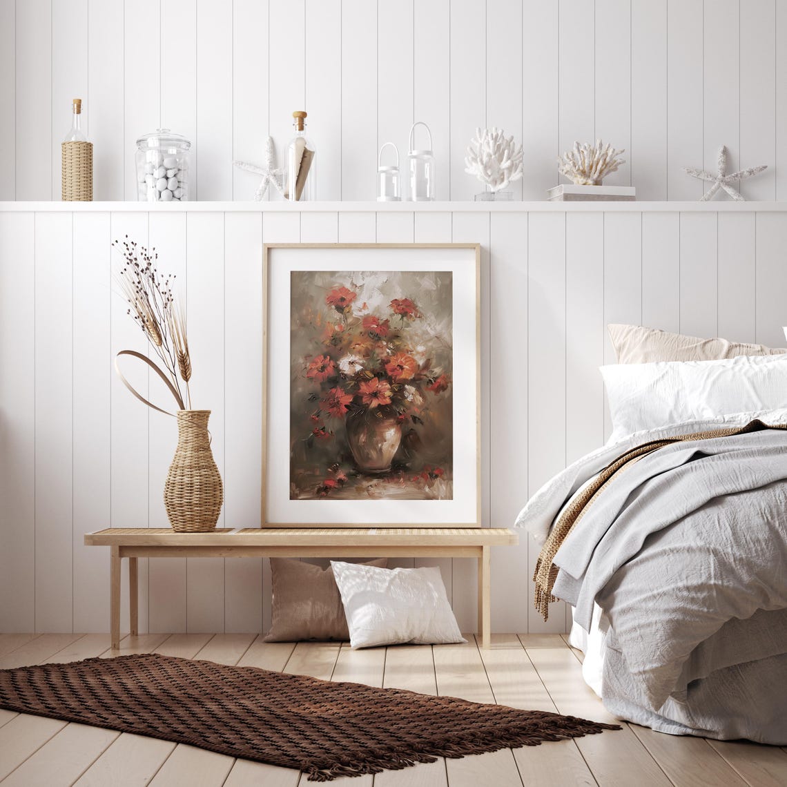 Antique Still Life Flower Flowers Wall Art Botanical Print Floral Still Life Oil Painting Flower Bouquet Antique Bouquet - Image 3
