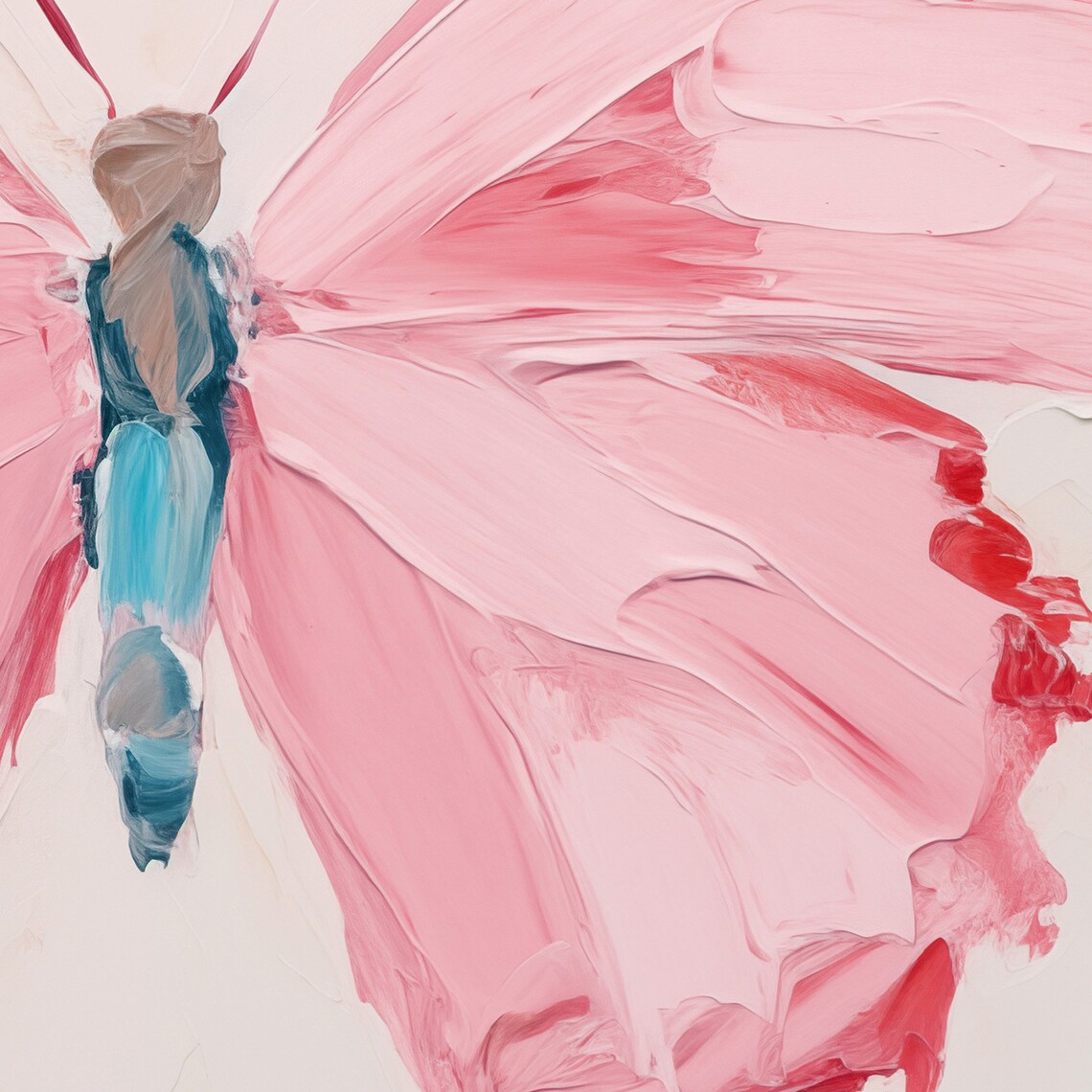 Butterfly Print, Coquette Nursery Room Wall Art