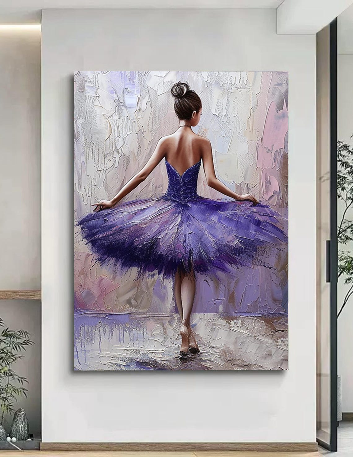 Original Dancer Painting Ballerina Fine Art Ballerina Oil Painting Ballet Wall Decor Original Ballerina Painting Modern Home Decor