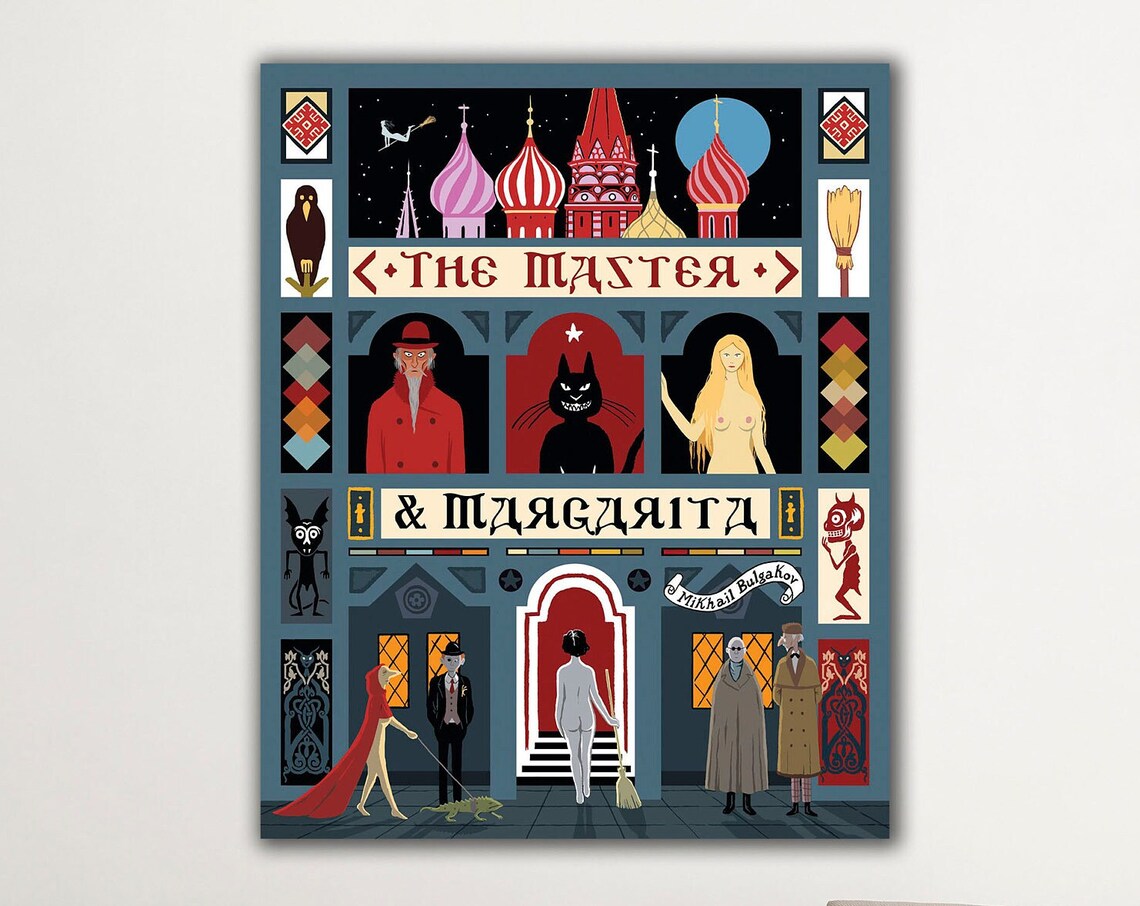 The Master And Margarita Book Cover Poster