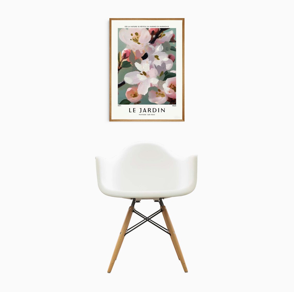 Le Jardin French Blossom Painting Cherry Blossom Floral Poster - Image 2