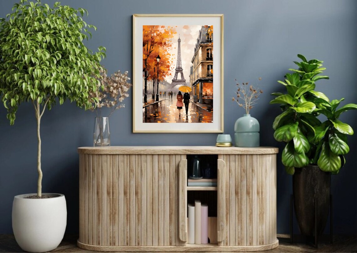 Paris Eiffel Tower Watercolor France Travel Poster - Image 5