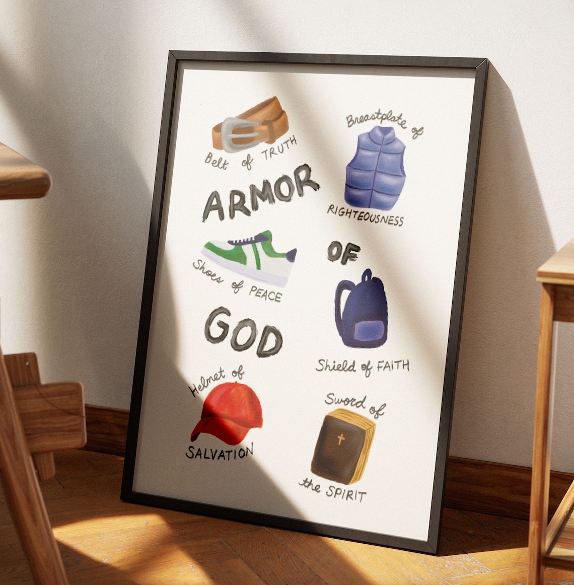 Armor of God Ephesians 6 Christian Art Print