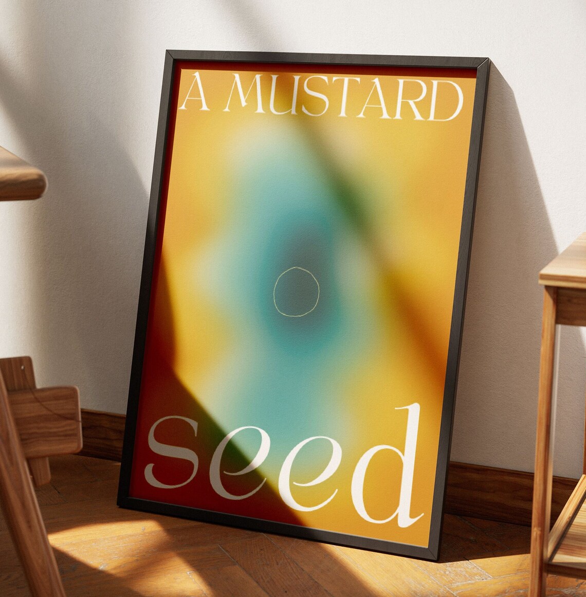 Mustard Seed Bible Verse Wall Art, Modern Aesthetic - Image 3