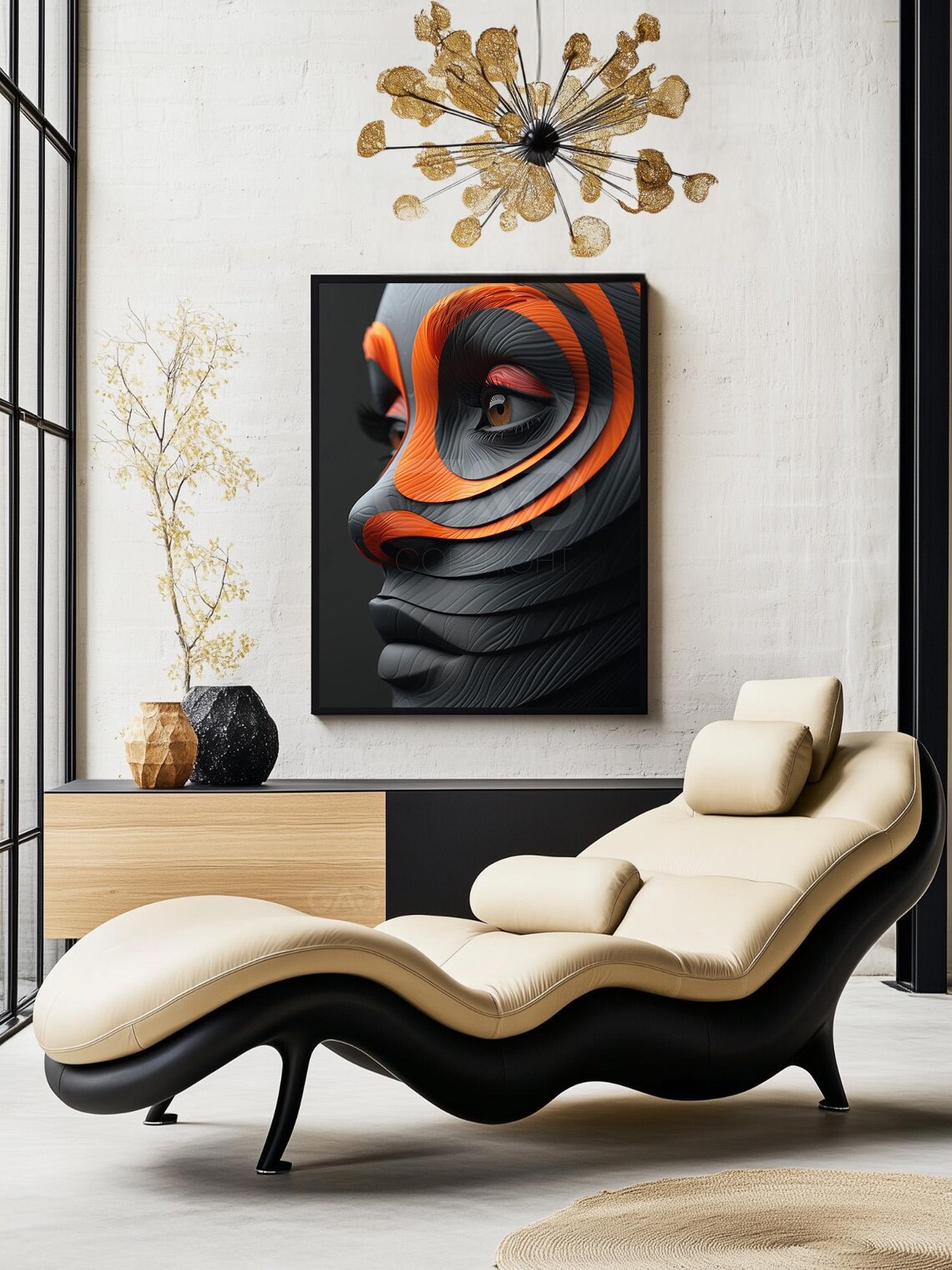 Futuristic Woman Face, Sci Fi Biomech Harmony - Image 3