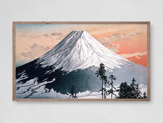 Mountain Sunset Abstract Art