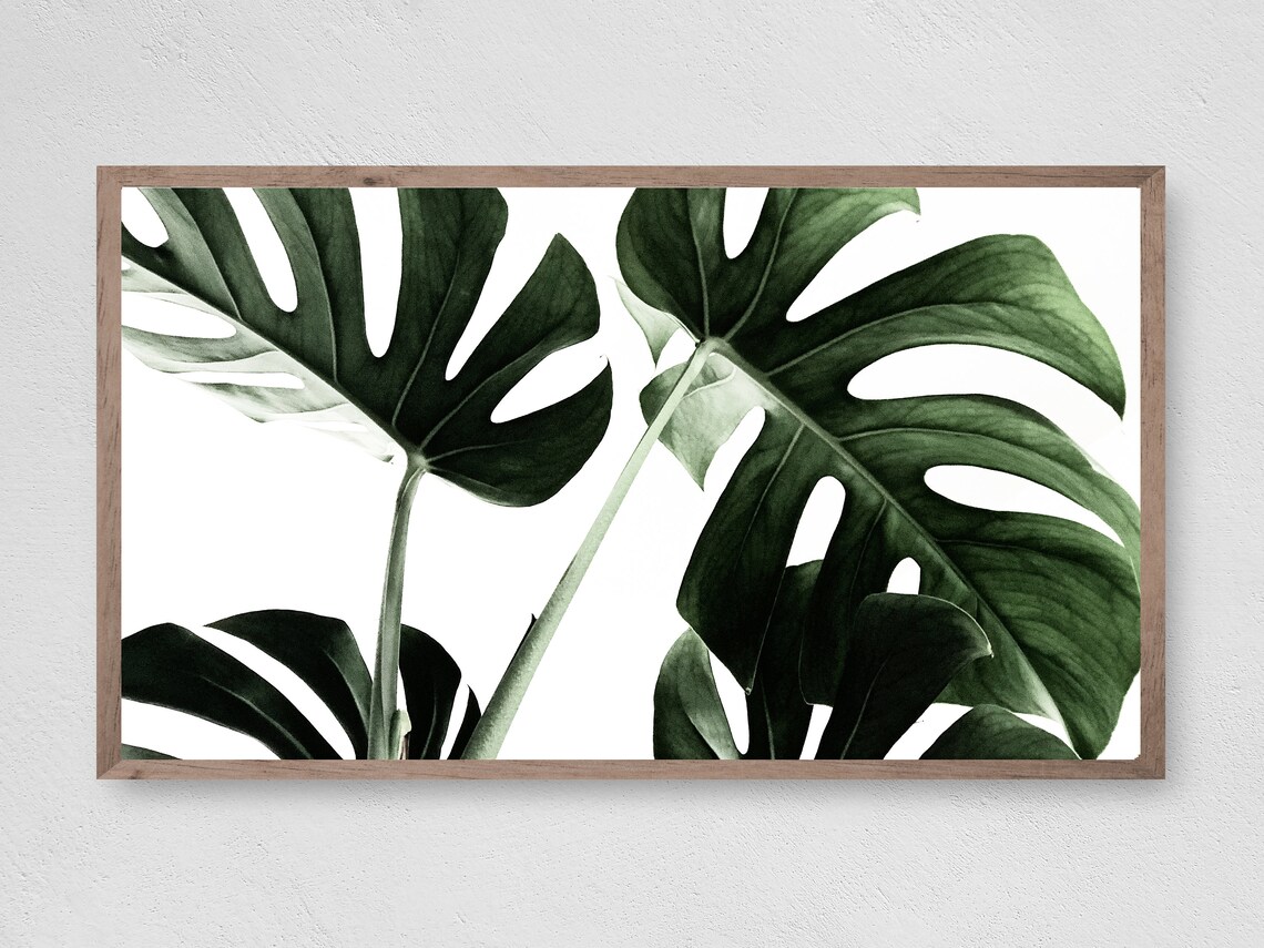 Palm Leaves Tropical Art Print, Tropical Decor