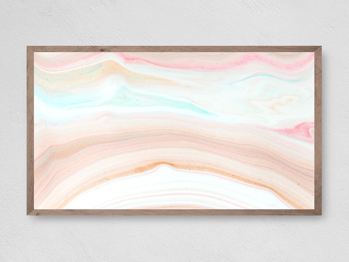 Pastel Marble Art, Abstract Poster Print