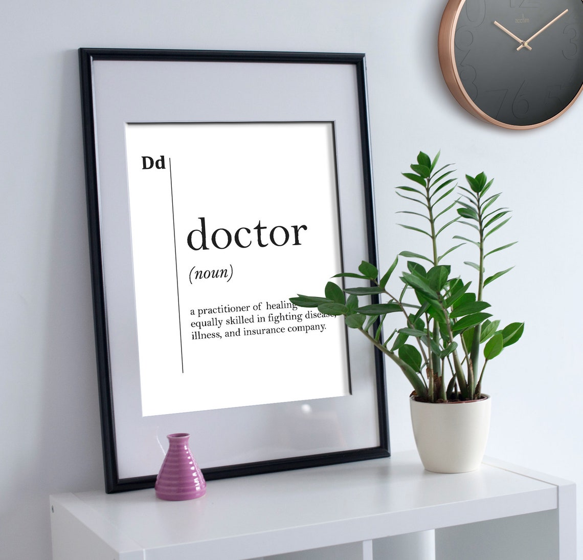 Doctor Wall Art Doctor Poster Doctor Gift Doctor Definition Hospital Wall Art Doctor Art Doctor Print - Image 2