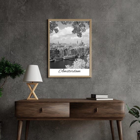 Amsterdam Netherlands Wall Art Posters Cafe Decor Home World Poster Design