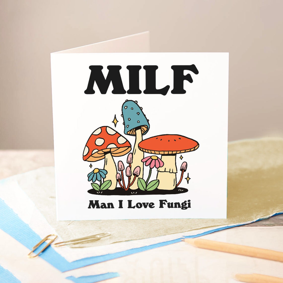Milf Man I Love Fungi Greeting Card Funny Card For Wife Girlfriend Milf Cheeky Birthday Card Fungi Gift Idea Novelty Offensive Humor - Image 3