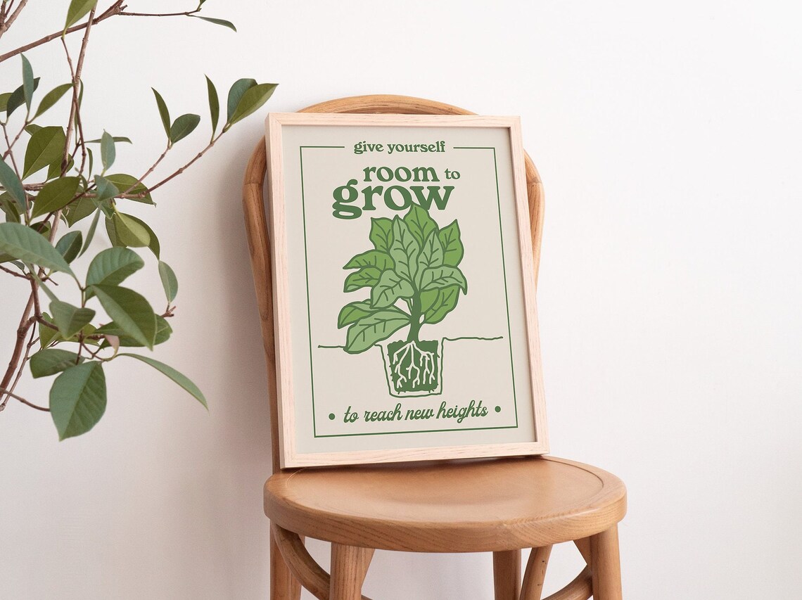 Boho Botanical Wildflowers Art Print, Retro Decor - Image 2