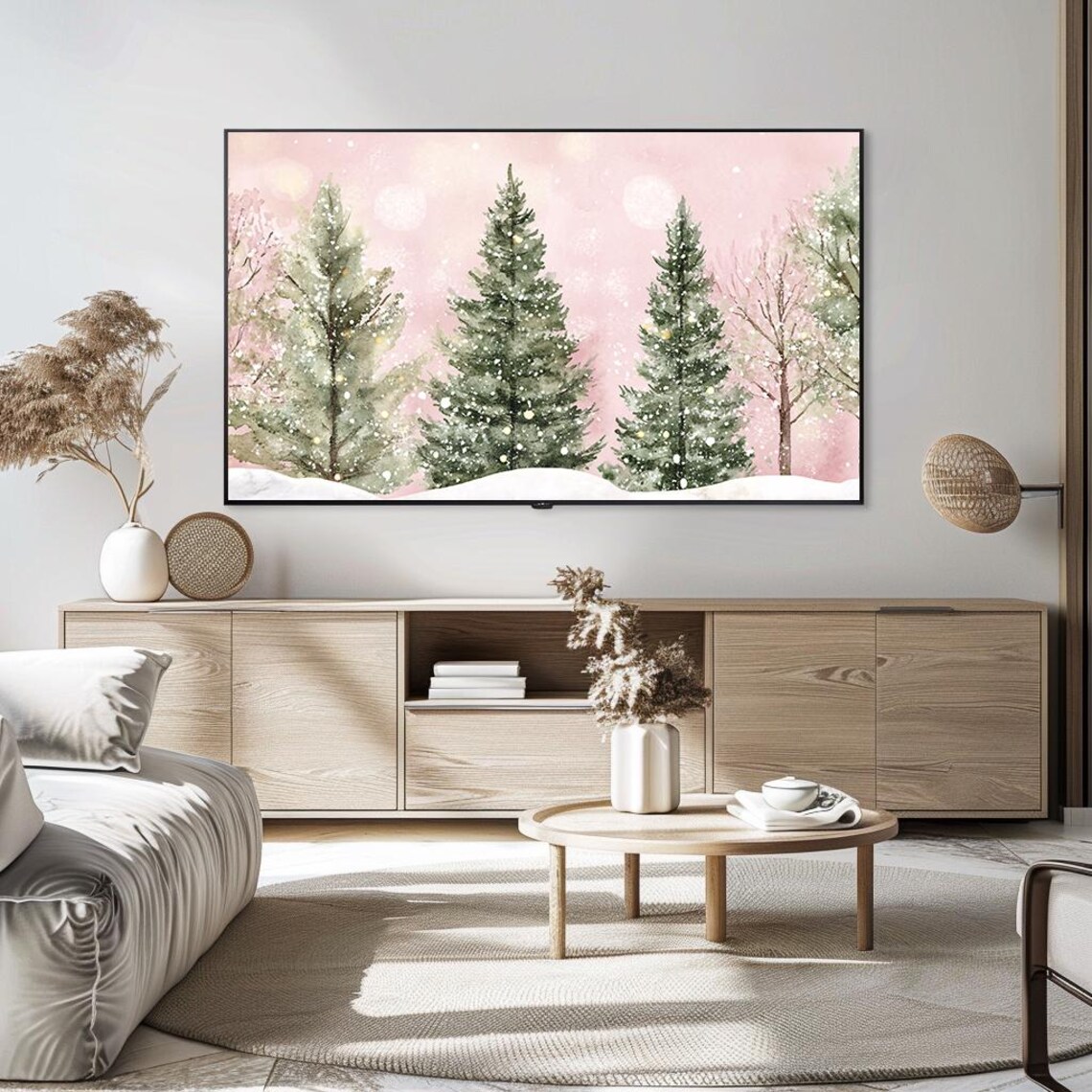 Whimsical Winter Forest, Rustic Holiday Decor - Image 5