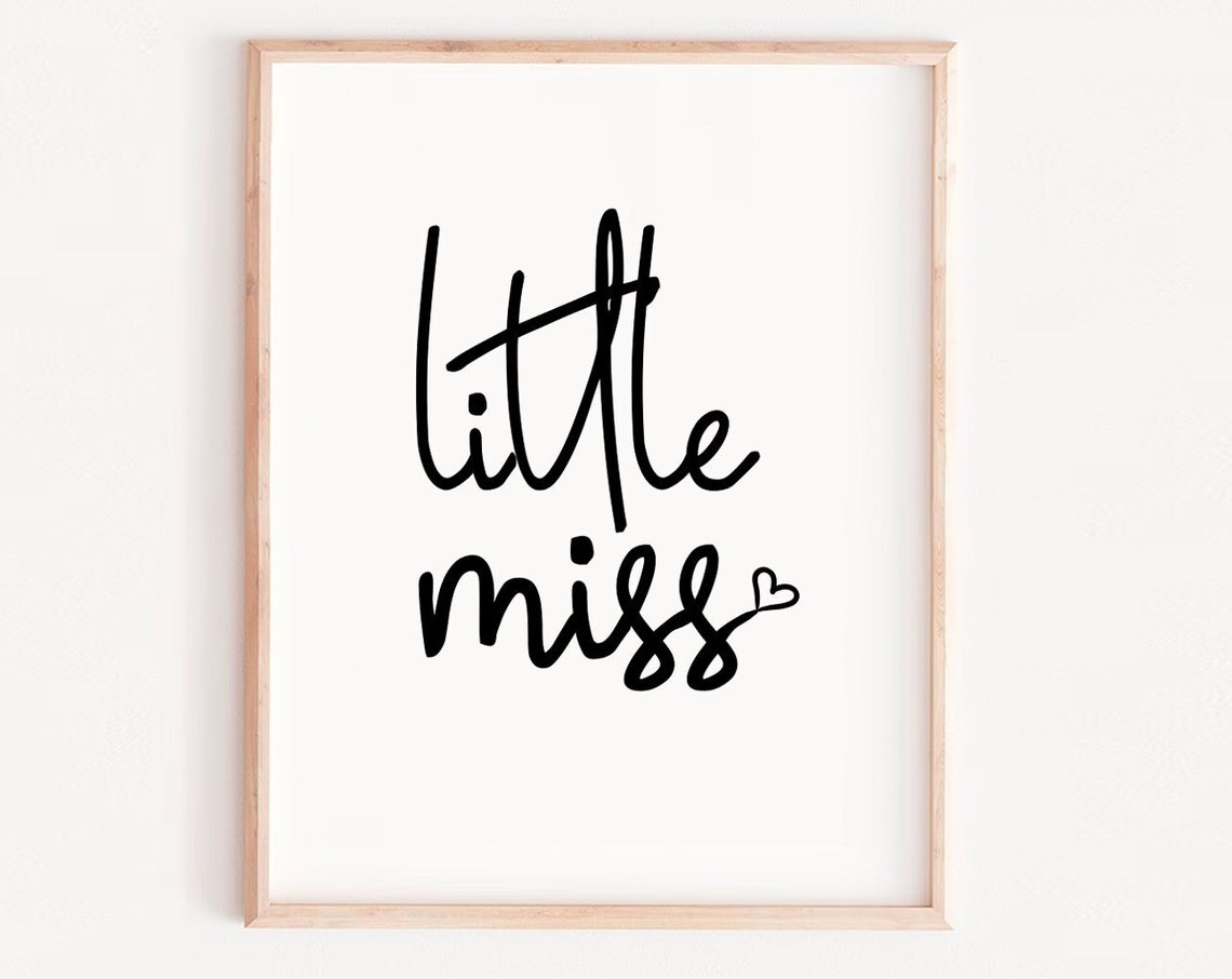 Little Girl Portrait Wall Art Print