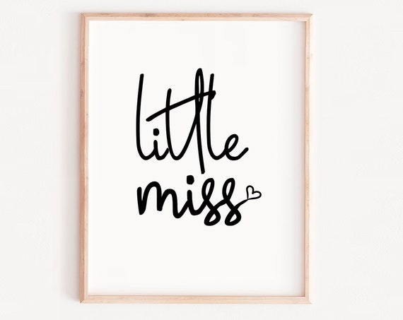 Little Girl Portrait Wall Art Print