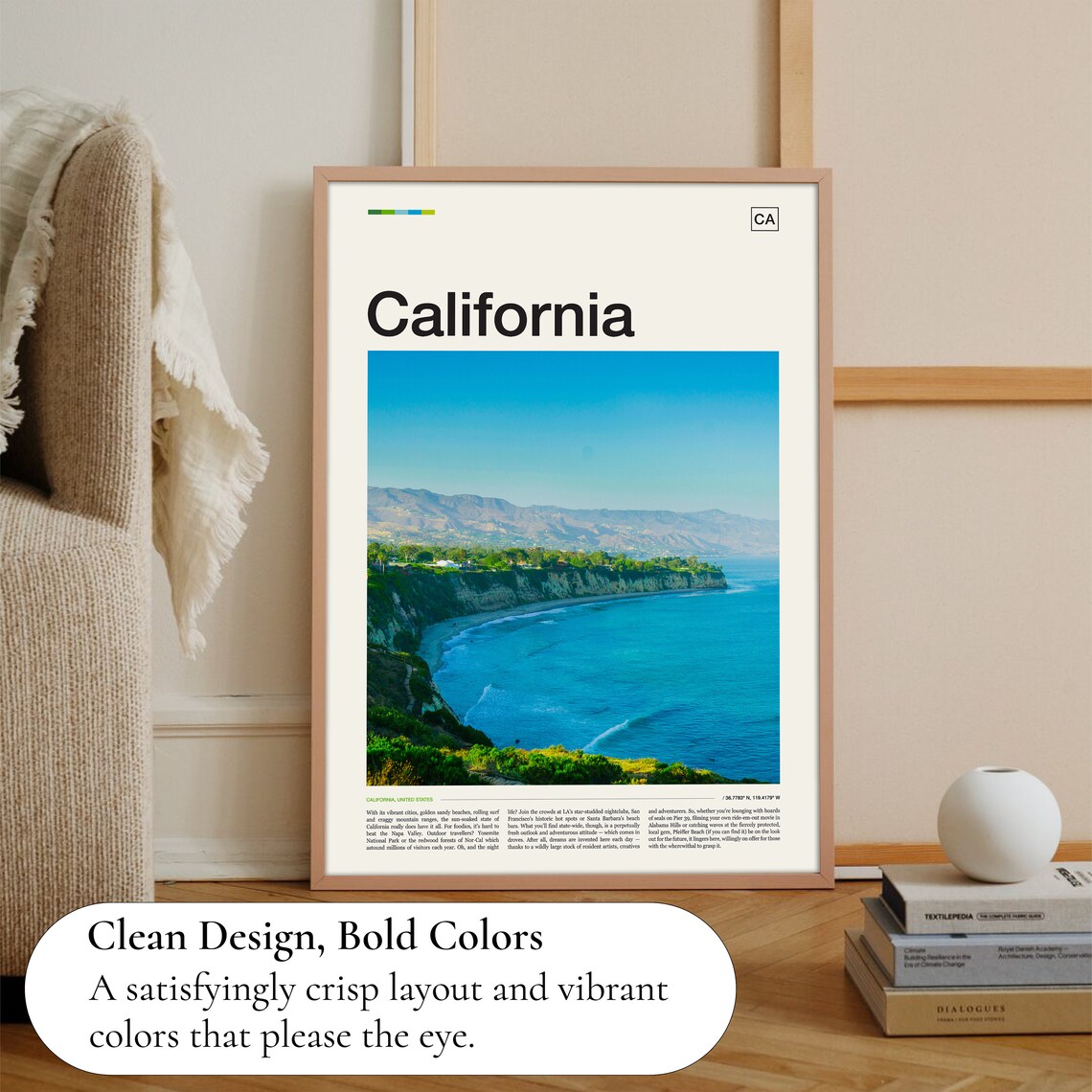 California Travel Poster, USA Travel Wall Art - Image 3
