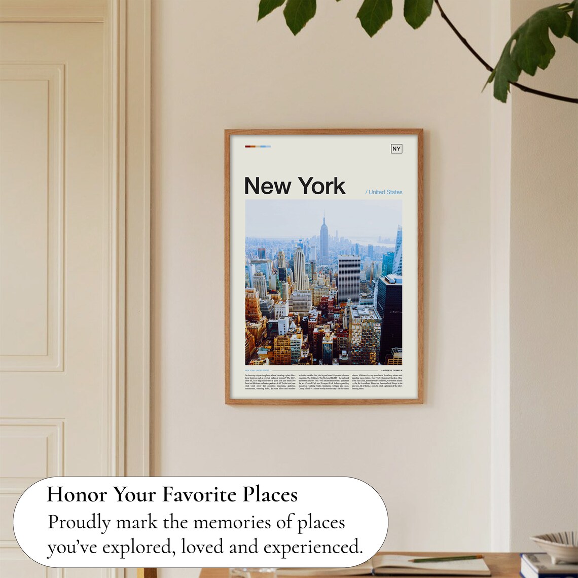 New York State Travel Poster, NY Wall Art Print - Image 5
